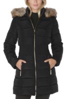 Femmes décontracté long chaud léger doudoune respirant coton Parka avec motif décoration vêtements d'extérieur imperméables pour dames