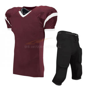 Uniformes de football américain personnalisés de style rétro Design personnalisé avec maillots et pantalons à séchage rapide Usine de vêtements de sport - Product Image 5