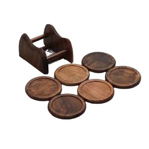 Top Quality Customize Coaster Marine Acacia <b>Wood</b> Coasters Customizable High Quality for Home and Office Use - Product Image 1