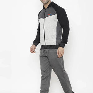 ชุดวอร์มวิ่งออกกำลังกายคุณภาพสูงลดราคาพิเศษ ดีไซน์ใหม่ ชุดเสื้อแจ็คเก็ตและกางเกงขายาว ผลิตจากวัสดุรักษ์โลก รับสกรีนโลโก้ตามสั่ง - Product Image 4