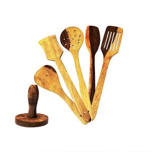 Accesorios Únicos para el Hogar, Juego de Servidores de Ensalada de Acacia, Ecológicos, Aptos para Lavavajillas, Utensilios para Ensalada, Hechos en India - Product Image 4