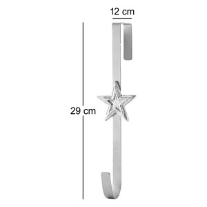 Célébration hivernale Porte-bas de Noël Support en métal Décoration de cheminée Festive Santa Elf Reindeer Snowflake Display - Product Image 6