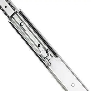 53Mm Locking Push Open Soft Close Lade Schuif Rails Voor Meubels Werken Soft Close Onderbouw Verborgen Vergrendeling Lade Schuif