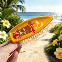 Pince à cheveux fantaisie en faux acétate, motif zombie et planche de surf hawaïenne, design personnalisé DongDong, vente en gros
