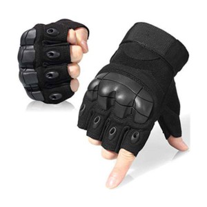 Gants tactiques en cuir Protection mécanique de sécurité Gants de travail Polyester et latex de caoutchouc naturel 16 oz d'épaisseur antidérapante - Product Image 6