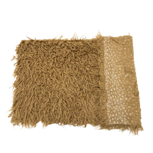 Hometextile ผ้าถักขนสัตว์เทียมถักทอซักได้ผ้าไม่ทอเย็บปักด้วยเส้นด้ายย้อมสีและผ้าพลัฌพีวีสไตล์เรียบง่าย - Product Image 6