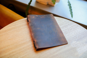 Support de couverture de menu en cuir dossier barre livre couverture de menu personnalisée porte-cocktail ALM-0001 d'hôtel et de restaurant - Product Image 2