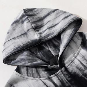 Vintage <b>Tie</b> Embroidered Knitted Autumn Winter Hip Hop Hoodie Pullover 2024 <b>Men</b> Loose Casual Polyester Cotton 220g Customizable - Product Image 4