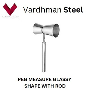 Medidor de Alcohol de Acero Inoxidable con Forma de Cristal y Varilla, Medida Perfectamente Sus Bebidas con Estilo, Medidor de Alcohol de Cristal - Product Image 5