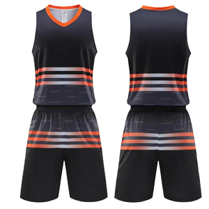 Ensemble short et maillot de basket personnalisé avec nom d'équipe 00, uniforme sublimé sans manches en maille respirante 100 % polyester pour adulte unisexe - Product Image 4