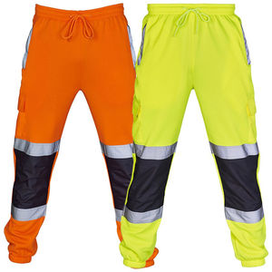 Enhanced Visibility Men's Workwear <b>Pants</b> Anti-Static <b>Thermal</b> Safety Trousers for Rain Outdoor Activities - Product Image 1