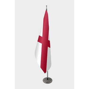 Bandera Oficial de Alabama para Interiores, Personalizada, 3x5 pies, Nailon y Algodón, Impresión Digital en Asta de Aluminio para Exhibición - Product Image 1