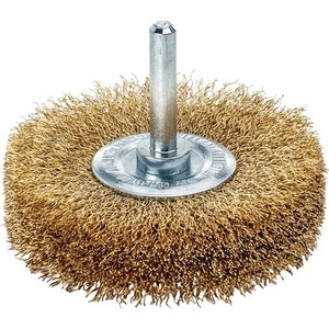 <b>Round</b> <b>Brush</b> 50 Mm 0.2 Mm Brass Wire 10 Mm Trim 15000 Min- by Lessmann - Product Image 1