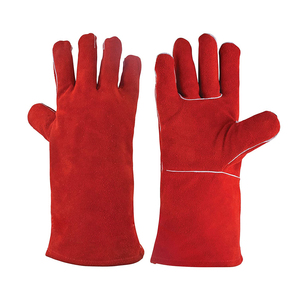 ถุงมืองานเชื่อมหนังวัวทนความร้อนถุงมือทำงานป้องกันความร้อนถุงมืออุตสาหกรรมสำหรับผู้ชาย - Product Image 2