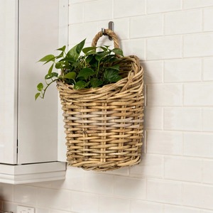 Panier mural en rotin naturel fait main, panier de rangement, vente en gros, écologique, fabriqué au Vietnam - Product Image 6
