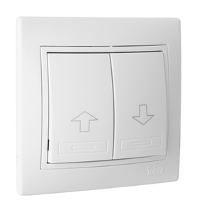 Pulsante a pressione bianco serie Europa (Solera ERP20U) - Product Image 1