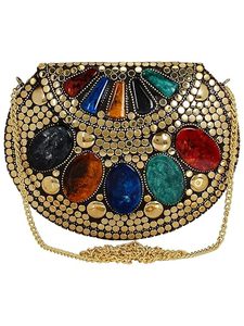 Bolso de Mano Clásico con Diseño Artístico Personalizado, Bordado con Colores Mixtos para Festivales y Uso Ocasional a Precio Accesible - Product Image 4