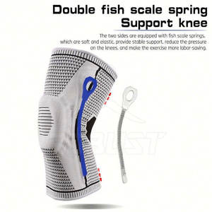 Manchons de genou en néoprène antidérapants, respirants, légers, avec rembourrage doux, faciles à porter, design ergonomique pour la musculation - Product Image 3