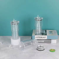 Gobelet Sportif Portable 18oz à Double Paroi avec Paille pour Hydratation Extérieure – Vente en Gros
