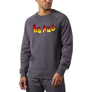 Sudaderas con capucha y Sudadera de manga larga de algodón 100% de Color sólido holgado personalizado para hombre, venta al por mayor, sudadera de primavera para hombre - Product Image 1