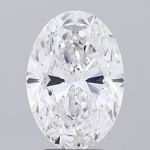 Diamant de laboratoire de 3,61 carats, taille ovale, couleur D, certifié IGI, clarté VVS2, marque Rising Diamond, sur mesure pour fiançailles - Product Image 1