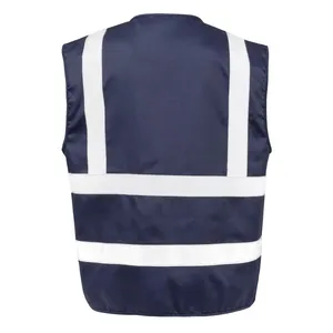 Gilet de sécurité robuste personnalisé avec autocollants et lumières réfléchissants pour le merchandising promotionnel - Product Image 3