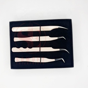 Kit d'extension de cils en acier inoxydable nu de qualité supérieure fait à la main Type de pointe de Volume avec boîte de Logo gratuite incluse - Product Image 4