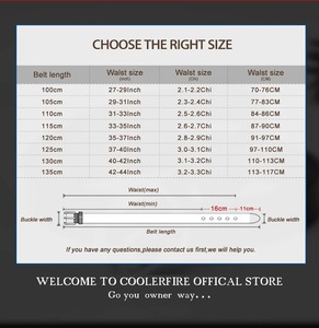 เข็มขัดหนังผู้ชายหนังแบรนด์ดังเข็มขัดหนังหัวเข็มขัดปรับระดับได้สำหรับผู้ชาย - Product Image 6