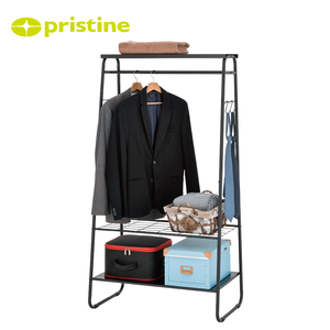 Tendedero de Ropa Moderno, Móvil, de Hierro Fundido de Doble Nivel, Ahorra Espacio, para Baño o Armario - Product Image 3