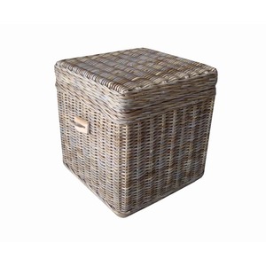 <b>Square</b> Rattan <b>Basket</b> with Lid Handmade Storage <b>Basket</b> Wholesale eco-friendly Made in Viet Nam - Product Image 1