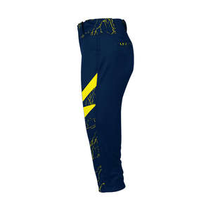 Pantalon de baseball pour adulte personnalisable OEM/ODM, respirant, grande taille, antibactérien, séchage rapide, 220g, vêtements de sport par sublimation, softball - Product Image 3
