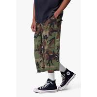 Shorts cargo extra longs 100% coton - Camouflage