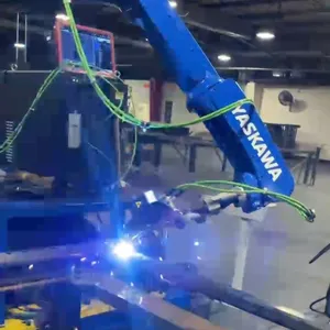 Yaskawa-Robot Industrial CO2, arco de argón, costura de aluminio, máquina de soldadura láser robótica, seguimiento