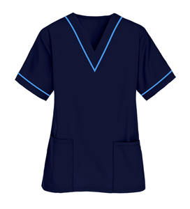 Logotipo personalizado XRAY Hospital uniformes elástico Jogger estilo quirúrgico laboratorio bata batas suave poliéster algodón enfermera Scrubs - Product Image 5
