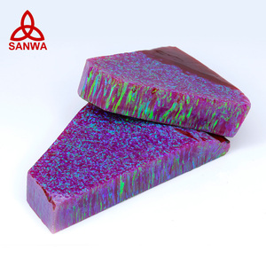 Sanwa Bello Opal Rough Stone OP49 Purple <b>Red</b> Raw <b>Material</b> Fashion Color Direct Factory for Making Opal Jewellery Design Set - Product Image 4