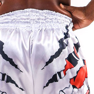Shorts de boxe pour hommes sur mesure en gros - Taille élastique, motif uni, 100% coton, imperméable et respirant, haute qualité - Product Image 6