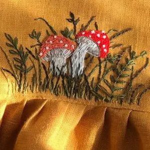 Robe brodée à la main en lin doux pour bébé fille Style décontracté pour le premier anniversaire des tout-petits OEM Made in Vietnam - Product Image 6