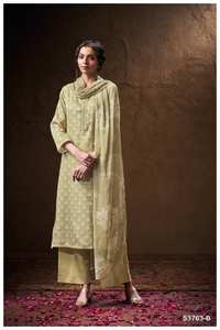 Premium Ganga coton Satin imprimé broderie séchage rapide Salwar Kameez vêtements de fête pour femmes indien pakistanais vêtements en gros - Product Image 2