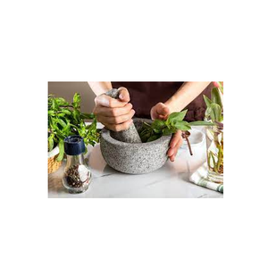 Juego de mortero y Maja de mármol para moler y tamaño personalizado, precio barato, herramientas para hierbas y especias - Product Image 2