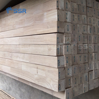 SSR VINA - Bois de caoutchouc/Acacia/Sapele - Bois de caoutchouc à joint en doigtier - Bloc de bois pour fenêtres - Pièces d'escalier en bois massif