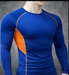 Camiseta Deportiva de Compresión de Manga Larga para Hombre, Ajuste Muscular, para Gimnasio, Entrenamiento, Running, Fitness, Deportes - Product Image 2