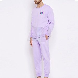 Conjunto Deportivo Informal de Invierno para Hombre, Ligero, Transpirable, Elástico, de Tela de Poliéster/Algodón que Garantiza la Comodidad para Uso Diario al Aire Libre - Product Image 3