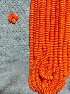 Cuentas de disco de hueso de color naranja talladas a mano hechas a medida adecuadas para diseñadores de pulseras y collares e ideales para Tiendas de Cuentas - Product Image 4