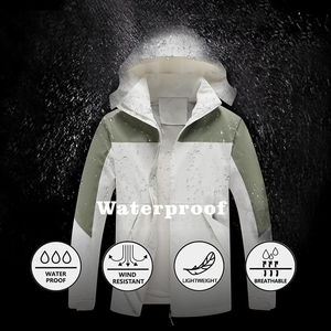 Chaqueta cortavientos con cremallera impermeable para chaqueta de mujer a prueba de viento de estilo de patrón personalizado de calidad superior - Product Image 3