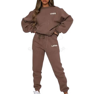 ชุดวอร์มแบบมีฮู้ดแขนยาวปรับแต่งได้ ไซส์ใหญ่ ชุดกีฬาเรียบง่ายสำหรับวิ่ง ปักลาย ทรงเข้ารูป - Product Image 1