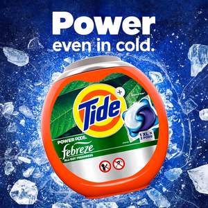 Cápsulas de Detergente para Ropa Tide Power Pods con Febreze, Aroma Botanical Rain, Frescura Durante Todo el Día, 45 Unidades (Paquete de 2) - Product Image 6