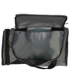 Vente en gros de sac polochon gris noir léger Bagage de voyage portable à fermeture éclair Polyester durable et respirant pour le sport décontracté - Product Image 4