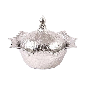 Bol à dattes en chocolat poli or, décoration de table pour dîner d'hôtel, bol à dessert le plus vendu, finition dorée, bol à fruits - Product Image 6