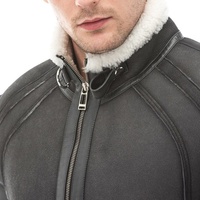Veste en cuir d'agneau 2022 Nouveau style Chaude en peau de mouton véritable Veste en cuir pour homme