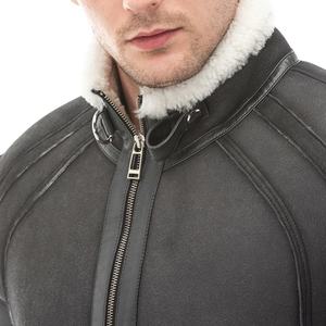 <b>Leather</b> <b>Sheepskin</b> <b>Jacket</b> 2022 New Style Warm Shearling Genuine <b>Men</b> <b>Leather</b> <b>Jacket</b> - Product Image 2